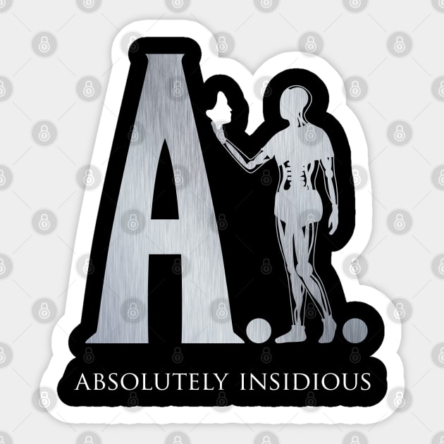 A.I. – Absolutely Insidious Sticker by andrew_kelly_uk@yahoo.co.uk